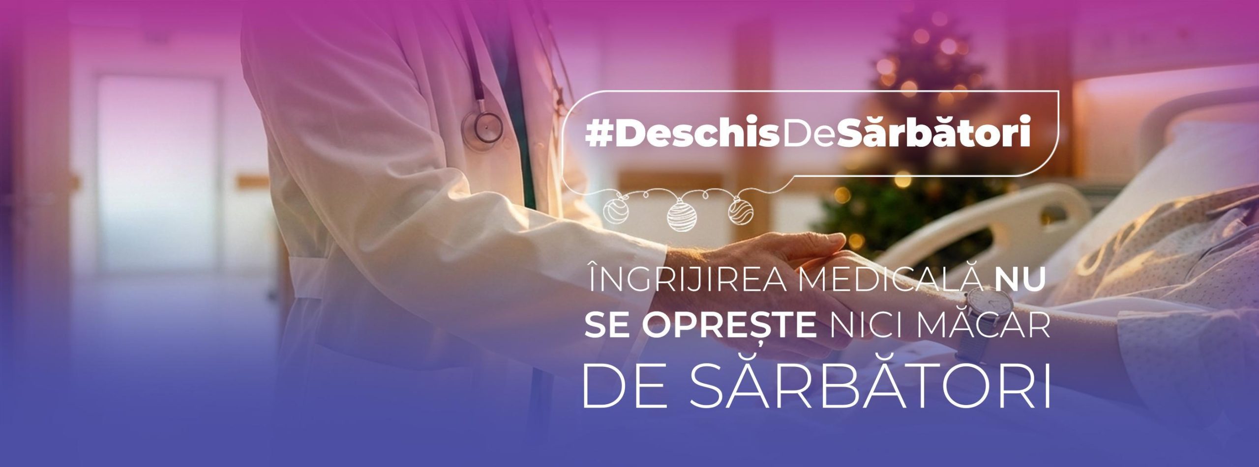 Sănătatea nu intră în vacanță: în spitalul de recuperare din Orașul Medical, îngrijirea medicală continuă și de sărbători