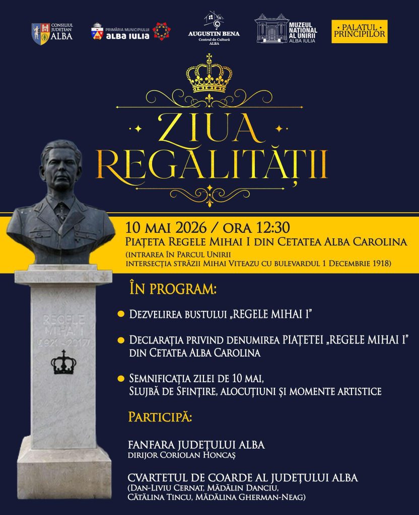 Piațeta „Regele Mihai I” din Alba Iulia, inaugurată de Ziua Regalității
