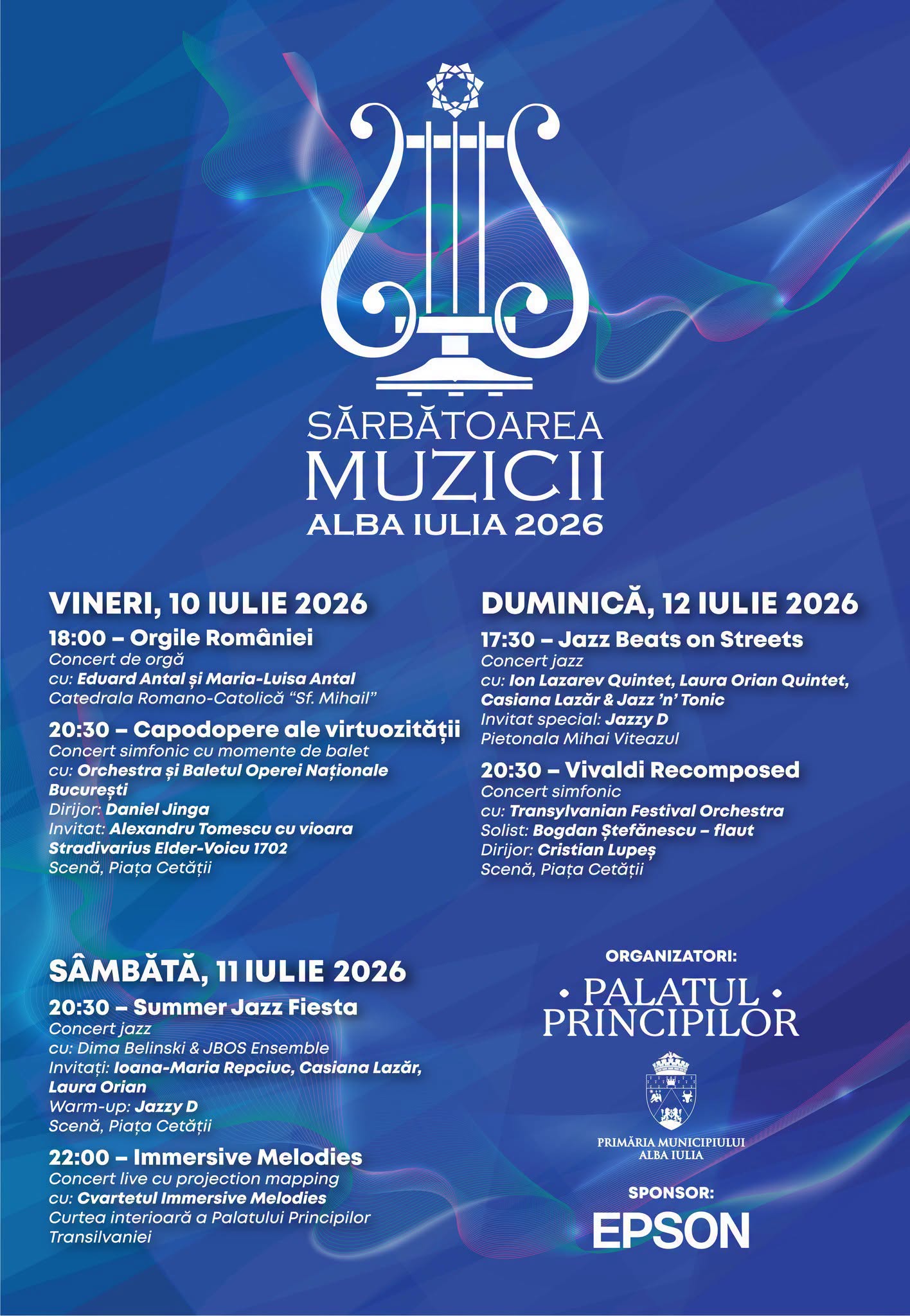 Sărbătoarea Muzicii aduce trei zile de concerte în Cetatea Alba Carolina